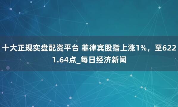 十大正规实盘配资平台 菲律宾股指上涨1%，至6221.64点_每日经济新闻